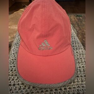 Pink with grey accents adidas hat